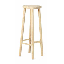 Mes Tabouret de bar 29x29x78,4 cm en pin naturel - BEAUFORT