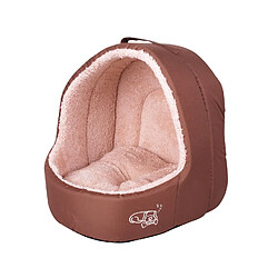 Dogi Panier pour chien en polaire Igloo - Taille S - Marron Dogi - Panier pour chien en polaire Igloo - Taille S - Marron - Design