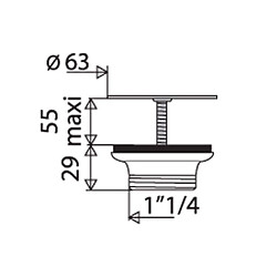 bonde à grille - 33 x 42 - plastique - valentin 60510000000