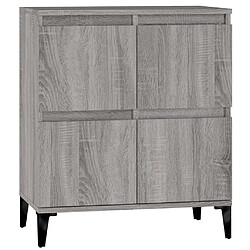 Maison Chic Buffet,Meuble de Rangement,commode pour salon,Cuisine Sonoma gris 60x35x70 cm Bois d'ingénierie -MN35680