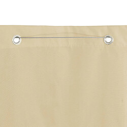 Avis vidaXL Écran de balcon Beige 140x240 cm Tissu Oxford