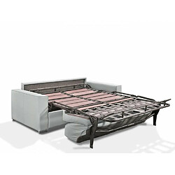 Avis Inside 75 Canapé EXPRESS PREMIUM 120 cm sommier lattes RENATONISI matelas BULTEX polyuréthane gris clair