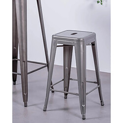 Nest Dream Lot de 4 tabourets en métal 66cm de haut - Bistro