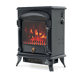 Cheminée Électrique 1950W Kekai Arizona 37x23x51 cm Noir avec Simulation de Feu pour Intérieur