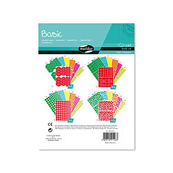 Ac-Deco Lot de 60 planches de gommettes - 16 x 21 cm - Multiformes géométriques - Multicolore