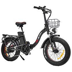 Vélo Électrique DrveTion CT20 - 20*4.0 Pouces Moteur 750W Batterie 48V10AH Frein à Disque - Noir