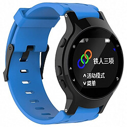 Wewoo Bracelet pour montre connectée Dragonne Sport en silicone Garmin Forerunner 225 bleu 