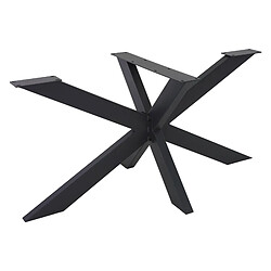 ML DESIGN MODERN LIVING Pied de table Spider métal noir design industriel piètement meuble 78x71x120 cm