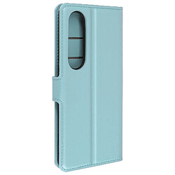 Avizar Étui pour Sony Xperia 1 VI Clapet Portefeuille Languette Magnétique Bleu Clair