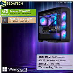 Sedatech PC Gamer V360 • AMD Ryzen 9 7900X • RTX4060Ti • 32Go DDR5 • 2To SSD M.2 • Windows 11