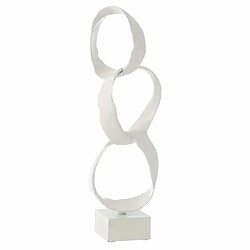 Paris Prix Statuette Déco sur Pied Anneaux 46cm Blanc