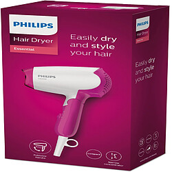 Philips DryCare BHD003/00 sèche-cheveux 1400 W Rose, Blanc