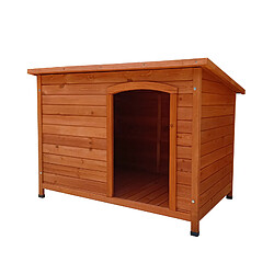 Niche pour Chien Grand en Bois Gardiun Lupy 76x116x82 cm avec Toit à 1 Pente et Toiture en Asphalte