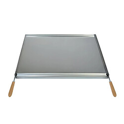 Visiodirect Planche à Grille à rôtir avec récupérateur de graisse en Inox coloris Gris - 49 x 41 cm