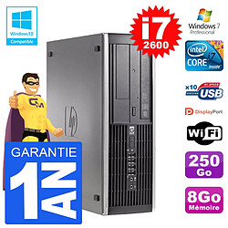 PC HP 6200 SFF Intel i7-2600 RAM 8Go Disque 250Go Graveur DVD Wifi W7 · Occasion 