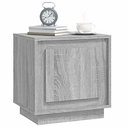 Avis vidaXL Table de chevet sonoma gris 44x35x45 cm bois d'ingénierie