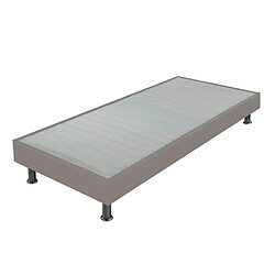 Avis Ebac Matelas + sommier tapissier 80x200 Mousse - Melior - Soutien ferme - Simili taupe