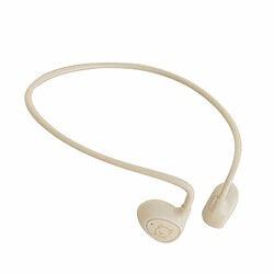 Casque Sans Fil Bluetooth À Conduction Aérienne Oreille Ouverte Écouteur Stéréo Casque De Sport Léger Beige Pooh