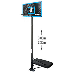 Swager Panier de Basketball sur Pied Mobile " The Glider" Hauteur Réglable de 2,30m à 3,05m 