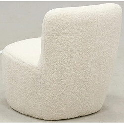 Avis Aubry Gaspard Fauteuil pouf en polyester et bois Nuage.