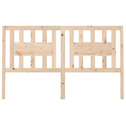 Avis Maison Chic Tête de lit scandinave pour lit adulte,Meuble de chambre 146x4x100 cm Bois massif de pin -MN86851