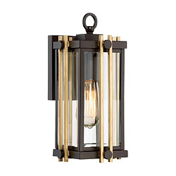 Elstead Lighting Applique murale extérieur Goldenrod Verre biseauté Bronze