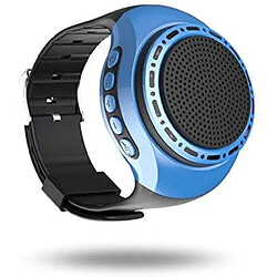 Universal Haut-parleur portable multifonctionnel Portable Mini poignet portable Sports de musique sans fil Centre de musique Subwoofer Bluetooth Speaker étanche | Haut-parleurs portatifs (Bleu) 