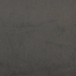 Vidaxl Cadre de lit gris foncé 120x190 cm velours pas cher