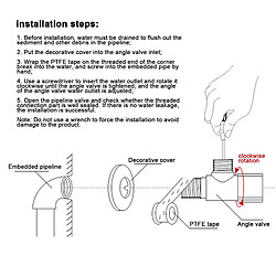 Avis ComfortXL Robinet de machine à laver en cuivre massif, design élégant, facile à installer