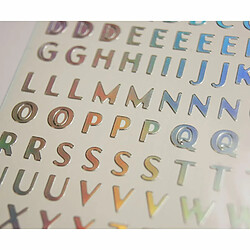 Youdoit 80 Autocollants - Alphabet - Brillant - 1,8 cm