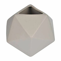 Paris Prix Vase Déco en Céramique Geometrik 15cm Taupe 