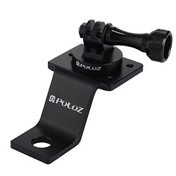 Wewoo Support Holder noir pour GoPro HERO6 / 5 Session / 5/4 Session / 4/3 + / 3/2/1, d'autres caméras de sport alliage d'aluminium moto fixe de montage avec adaptateur trépied et vis