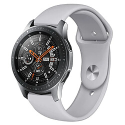 Wewoo Bracelet pour montre connectée en silicone monochrome appliquer Samsung Galaxy Watch Active 22mm gris 