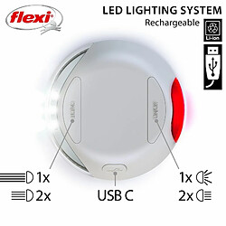 Accessoires pour Laisse LED Lighting System light USB grey Flexi CFNZLS-551-HGR