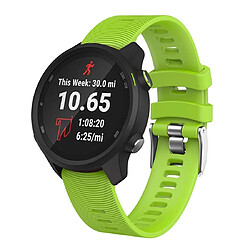 Wewoo Bracelet pour montre connectée de en silicone Smartwatch Garmin Forerunner 245 vert 