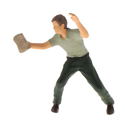 1/64 Figurines De Personnes Miniatures Scène De Rue Modèles Boire Homme Violet personnes Figures modèle 1:64 échelle S