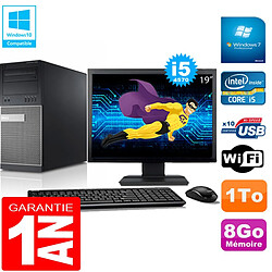 PC Tour DELL 9020 Core I5-4570 Ram 8Go Disque 1 To Wifi W7 Ecran 19" · Occasion 