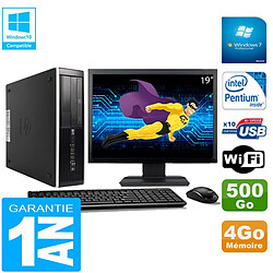 PC HP Compaq Pro 6300 SFF G630 RAM 4Go 500Go Graveur DVD Wifi W7 Ecran 19" · Occasion 