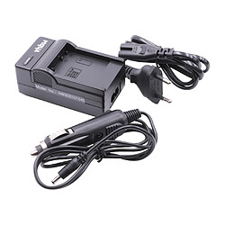 Vhbw chargeur bloc d'alimentation avec chargeur ALLUME CIGARE pour batteries PANASONIC DMW-BCF10, DMW-BCF10E, DMW BCF 10 10E pour Lumix DMC-FX70 etc