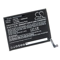 vhbw Batterie remplacement pour Wiko 386768 pour smartphone (3800mAh, 3,85V, Li-polymère)