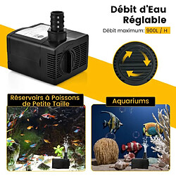 Acheter Helloshop26 Mini pompe à eau submersible 900l/h 22w pompe aquarium avec levage élevé de 2,20 m/2,50 m 3 buses différentes et cordon d'alimentation de 1,83 m 20_0005329