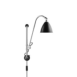 BESTLITE BL5-Applique murale articulée H47-80cm noir chrome GUBI - designé par Robert Dudley Best