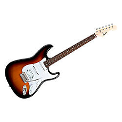 SquierBullet Strat HSS Brown Sunburst