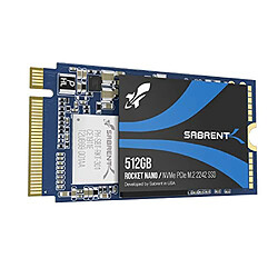 SABRENT Rocket Disque Dur SSD Interne 512Go M.2 NVMe PCIe 1700Mo/s Bleu