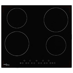 vidaXL Plaque de cuisson Céramique 4 brûleurs Contrôle tactile 6000 W 