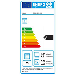 Cuisinière gaz 55l 4 feux blanc - fcg612h1wa - FAURE