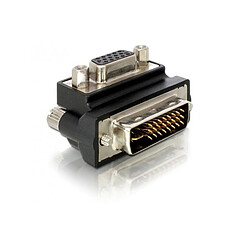 DELOCK Adaptateur VGA F vers DVI M 90° angle droit