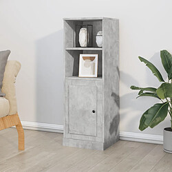 vidaXL Buffet haut gris béton 36x35,5x103,5 cm bois d'ingénierie