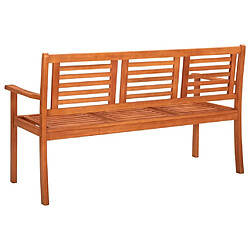 Avis Maison Chic Banc de jardin | Banquette de jardin 3 places | Chaise Relax 150 cm Bois d'eucalyptus solide -MN16572