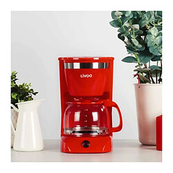 Acheter Cafetière filtre 12 tasses 800w rouge - dod163r - LIVOO